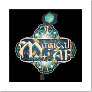 Magical AF Enchanted Staff Posters and Art